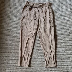 ‼️ Nine West Tan High-Waisted Belted Pants ‼️